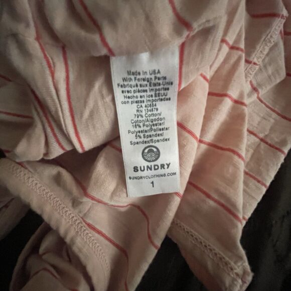 Sundry For Evereve Dress Size 1 Small The Weekender Striped Sleeveless Tank - Picture 6 of 14